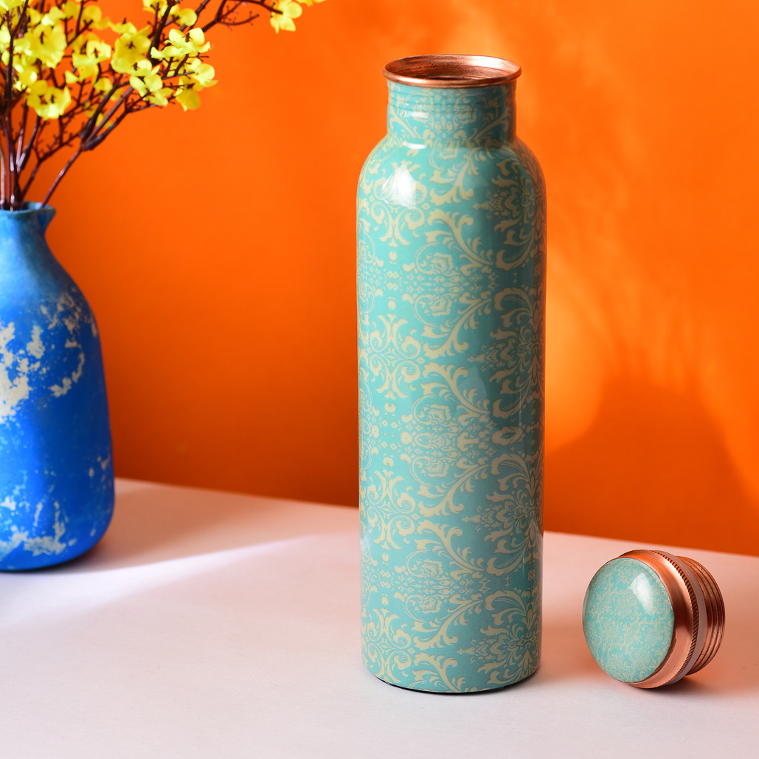 Copper Water Bottle 1 Litre : Sleek and Stylish