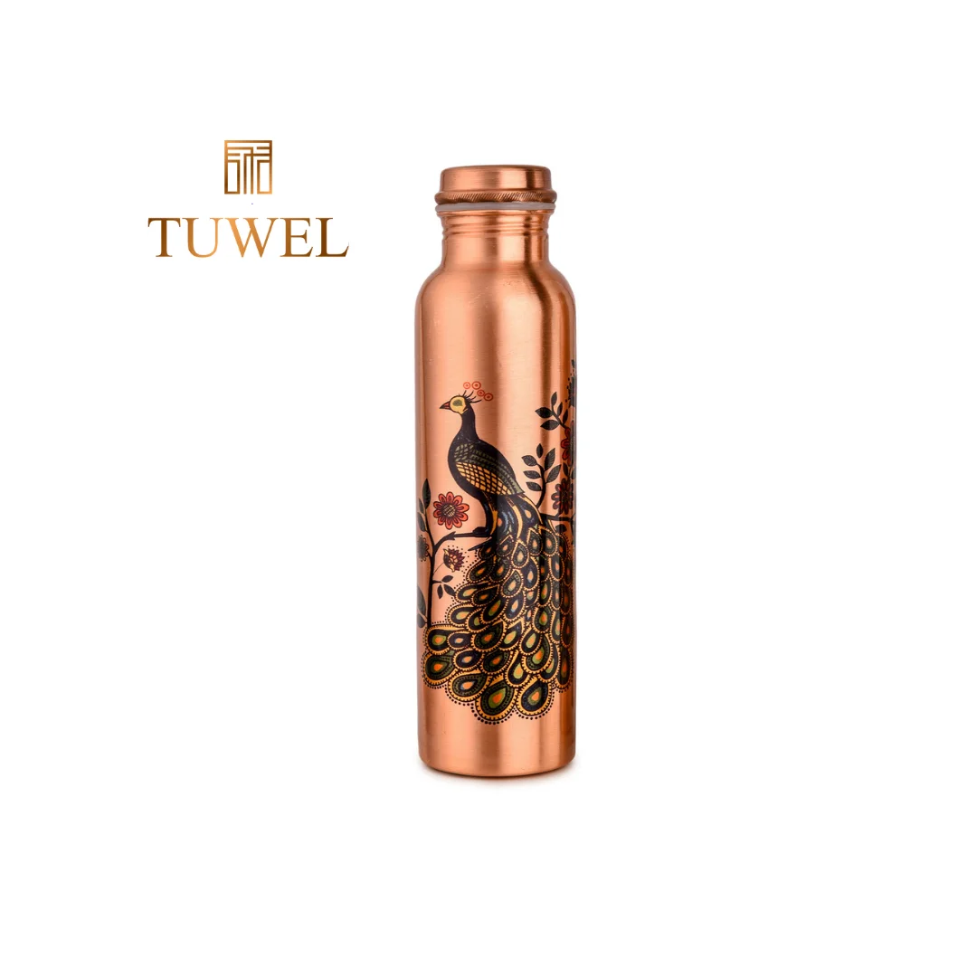 Copper Water Bottle - Peacock Original 99%